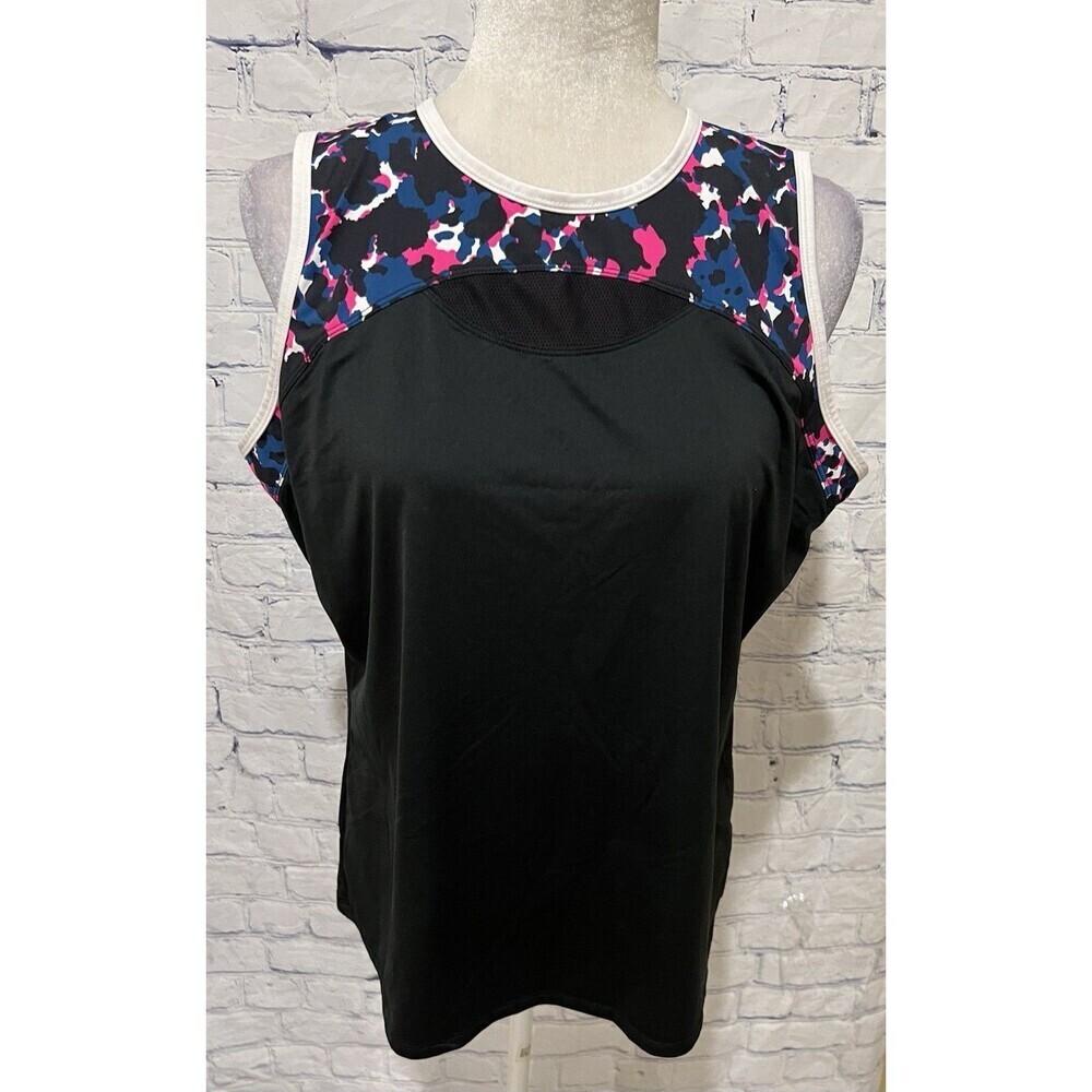 Tail Shirt Womens Black And Multi Tank Top Casual Gym Activewear Running Size XL